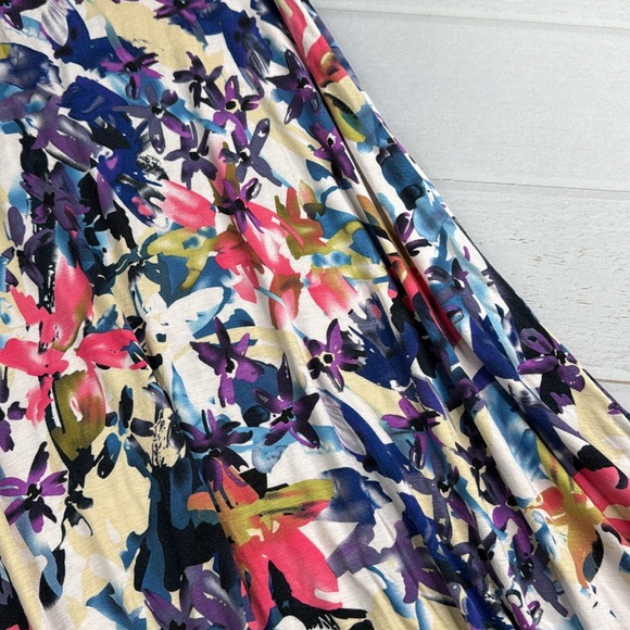 Hannah Colorful Floral Abstract Maxi Skirt Size Small - Picture 2 of 8